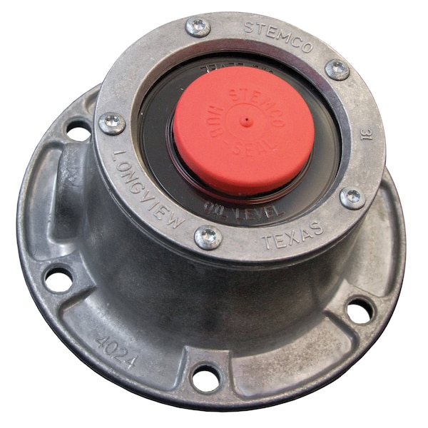 Stemco Hubcap, Wheel, Front, 6 Hole, Oil Bath, 4-1/2 Bc 343-4024 - main